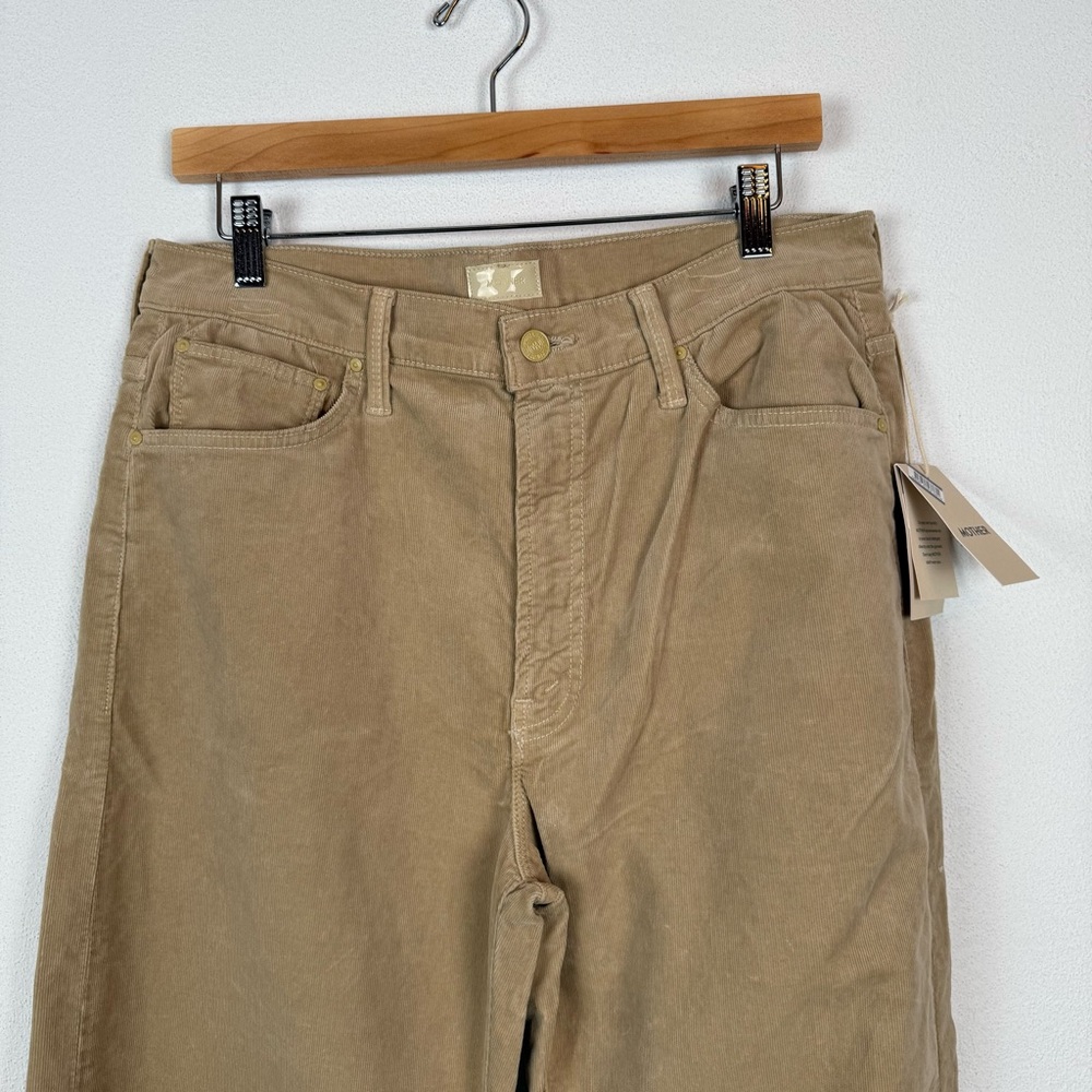 NWT Mother The Dodger Sneak Slouchy Straight Leg Pants in Taos Taupe 30 - Picture 4 of 12